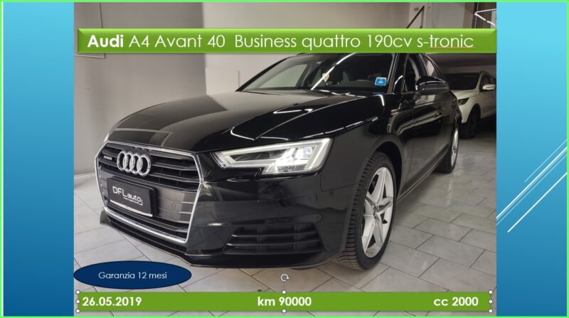 Audi A4 Avant 40 tdi Business quattro 190cv s-tronic